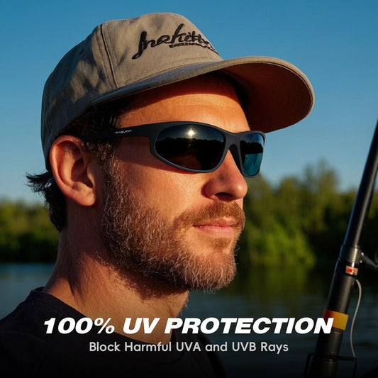 FAGUMA Polarized Sports Sunglasses For Men Cycling Driving Fishing UV4