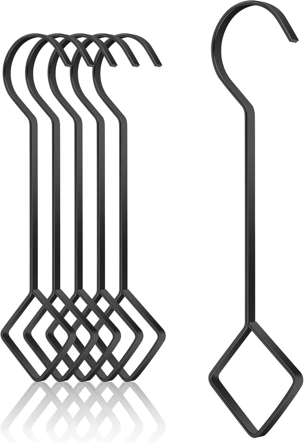 10 & 14 Inch Large Heavy Duty S Hooks Plant Hangers Extension Steel Ha