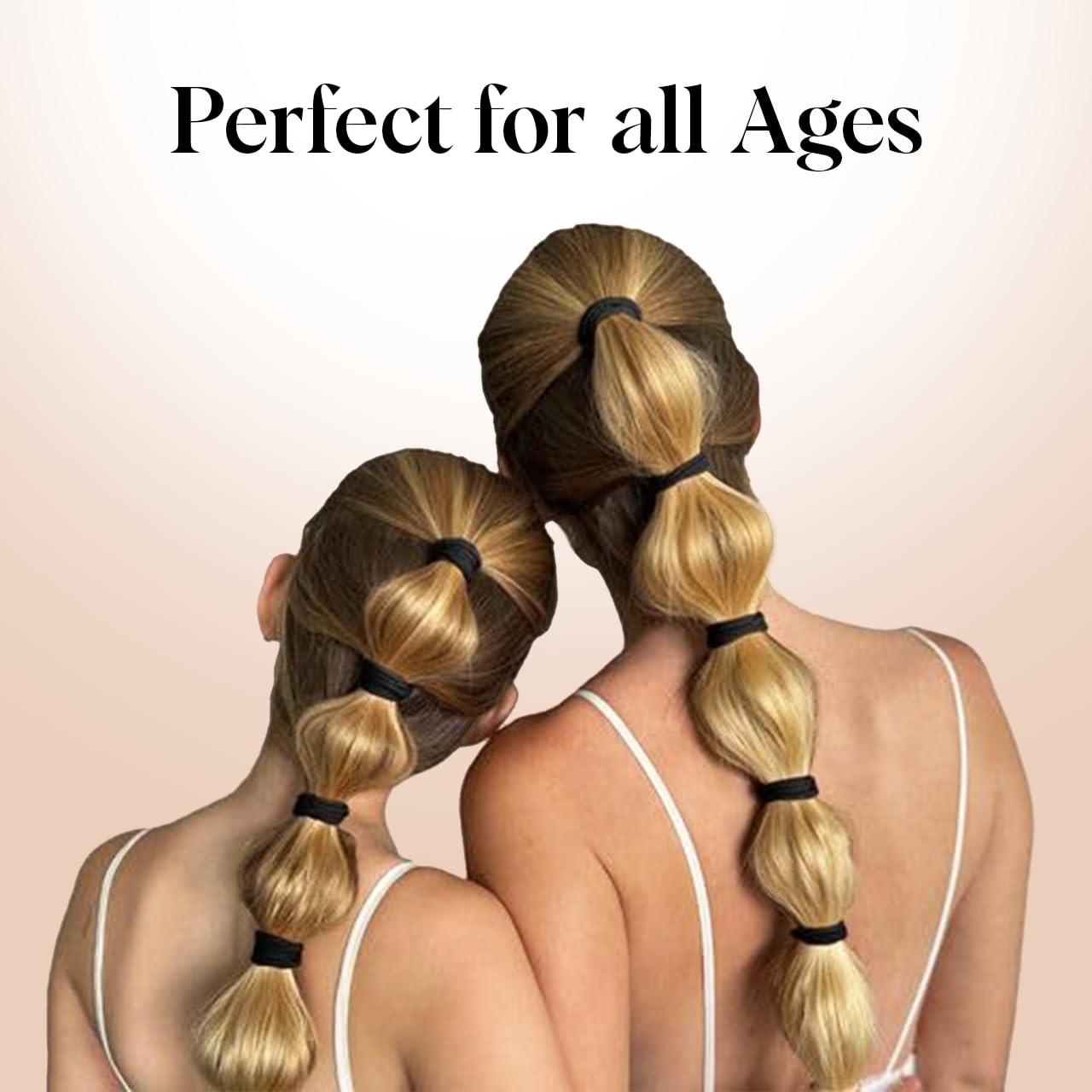 Kitsch Nylon Hair Ties No Damage - Stretchable Hair Bands for Strong A