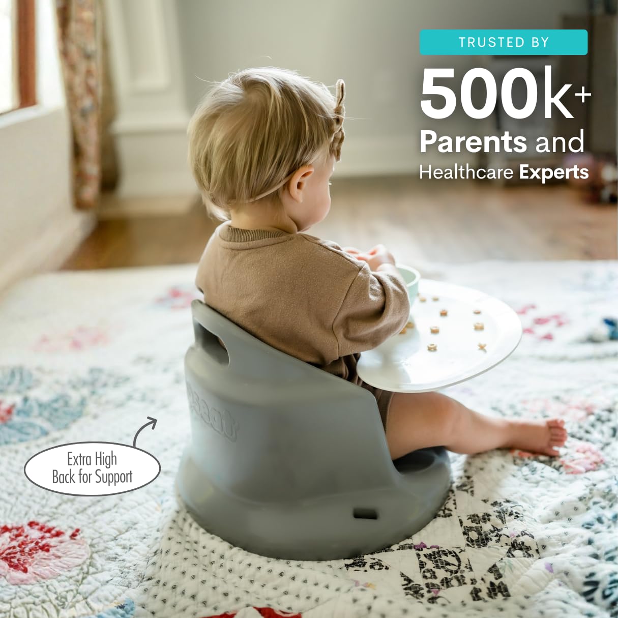 Upseat – The Original Ergonomic Baby Floor & Booster Seat with Tray, D