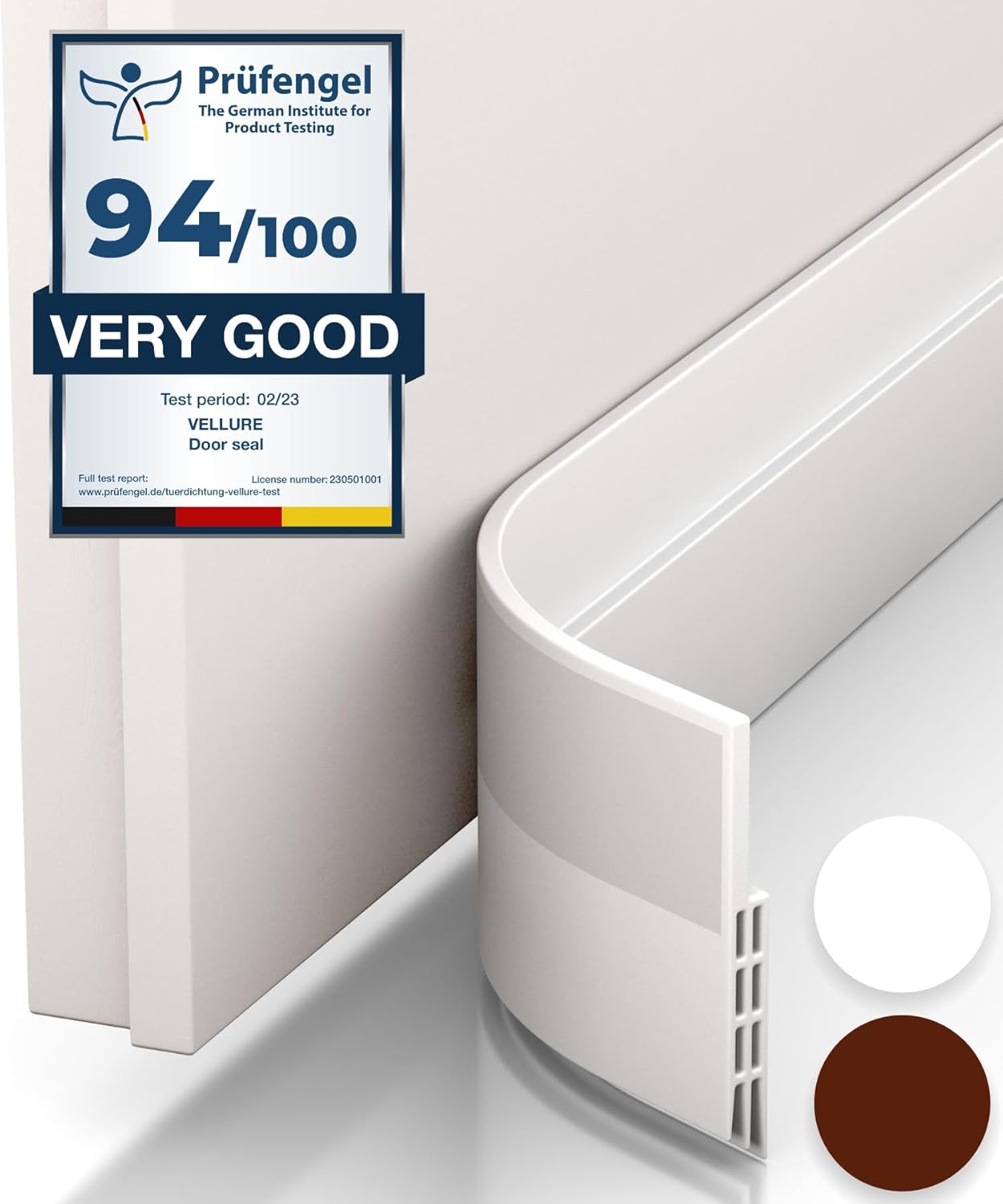 Vellure® Door Draft Stopper for Bottom of Door - Premium Door Sweep fo