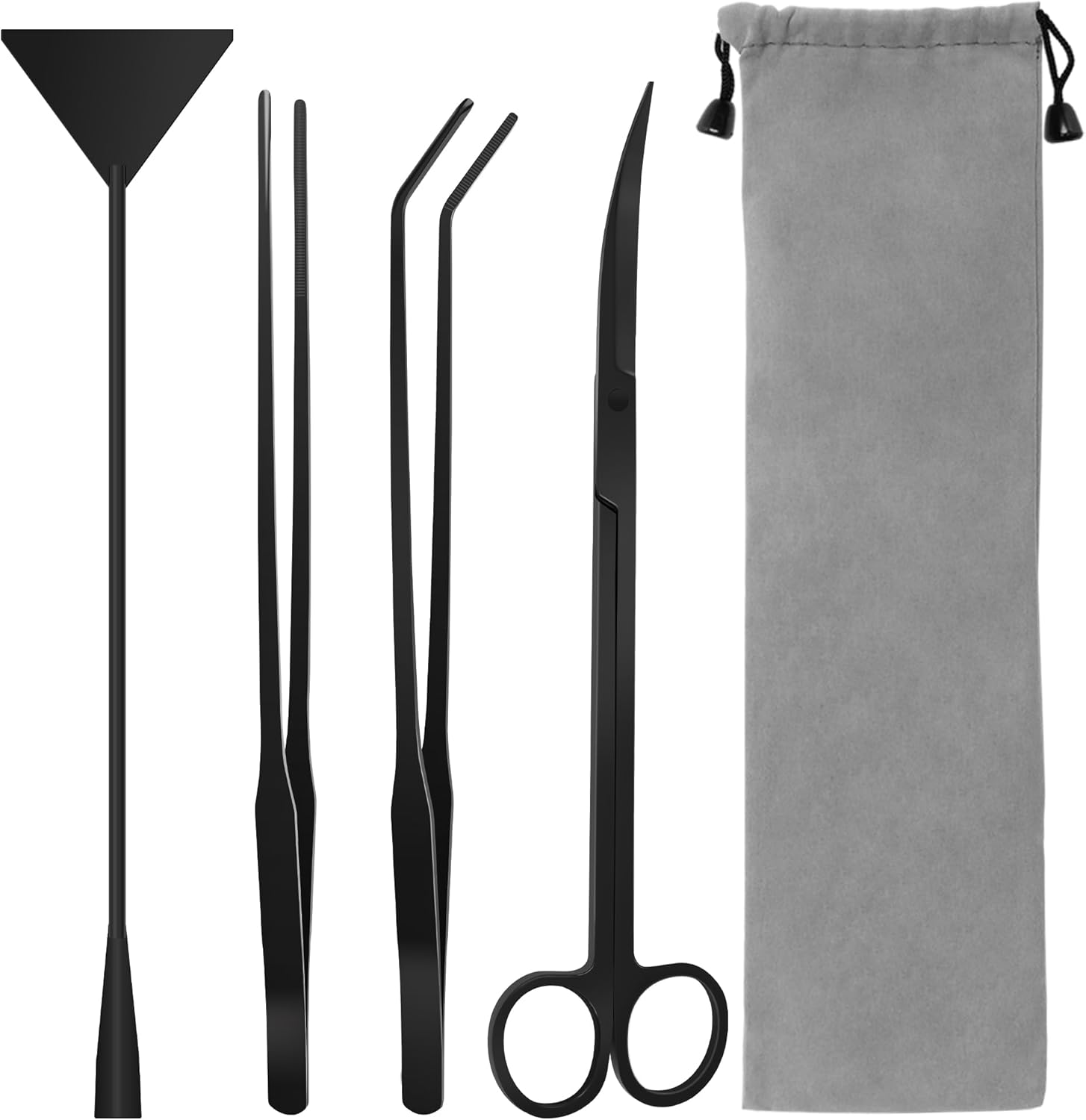 Aquarium Aquascape Tools Kit, 4 in 1 Anti-Rust Aquatic Plant Aquascapi