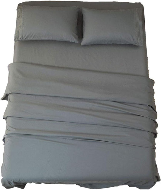 SONORO KATE Bed Sheet Set Super Soft Microfiber 1800 Thread Count Luxu