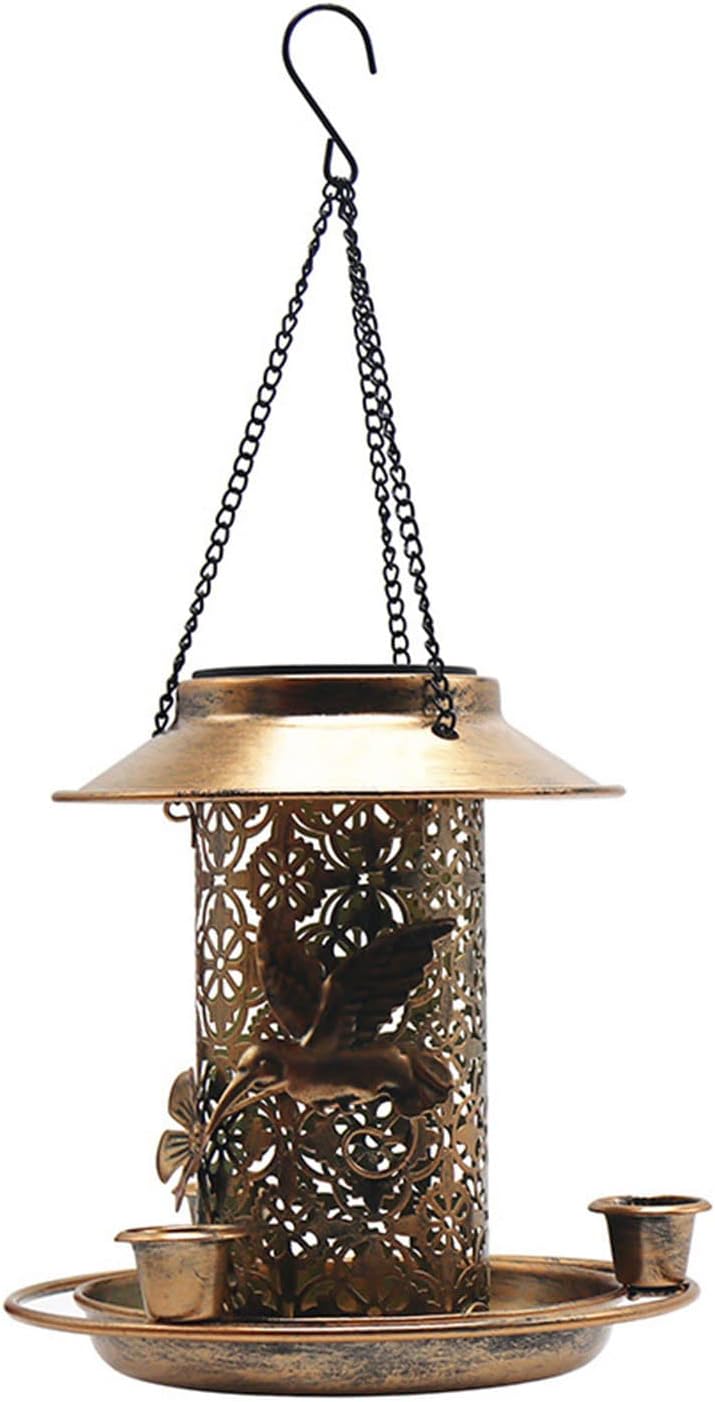Iron Bird Feeders Hummingbirds Feeders Hummingbirds Water Bottle Solar Bird Feeders Outdoors Hangings Squirrels Proof