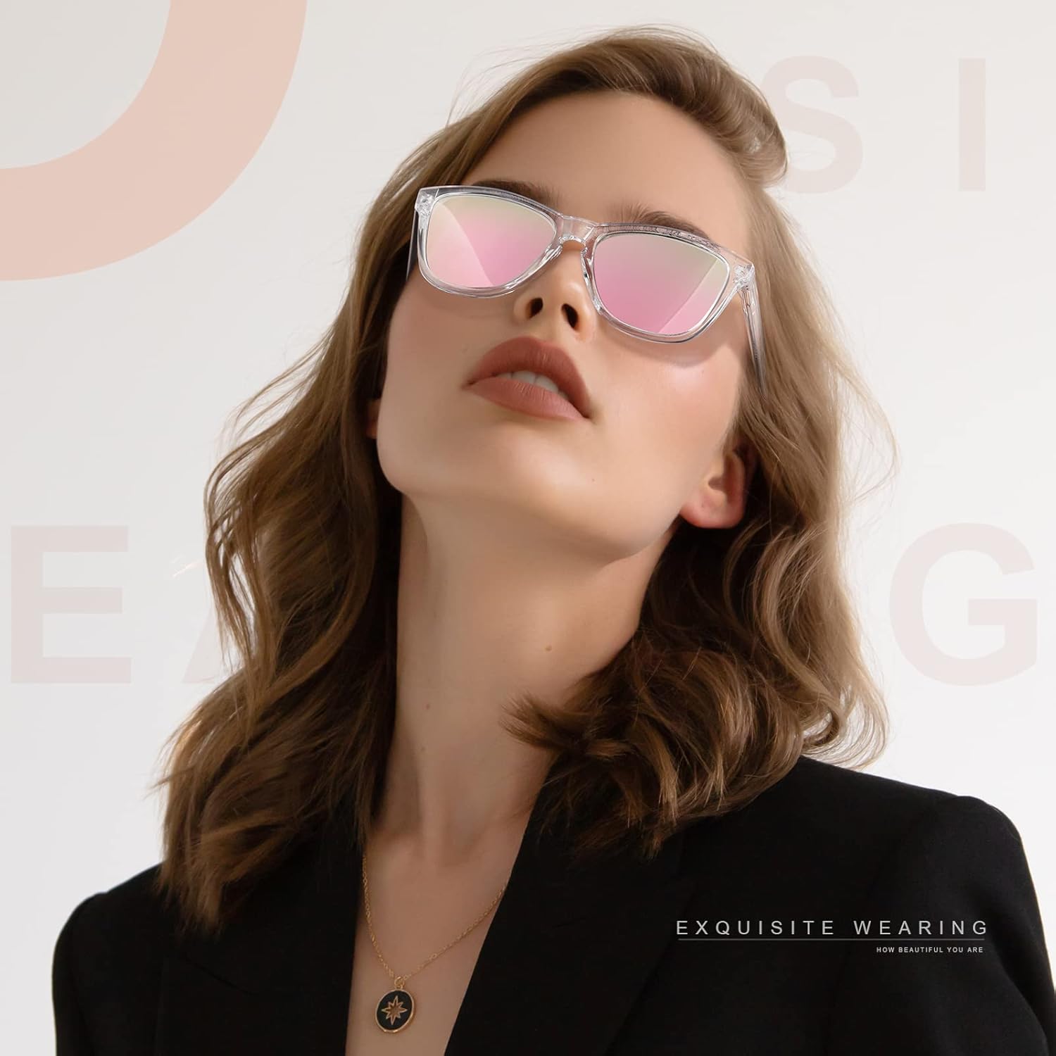 DANAMY Sunglasses Womens Polarized Sunglasses for Women Trendy Designe