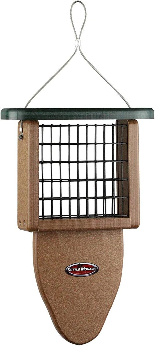 Kettle Moraine Recycled Plastic Single Suet Cake Tail Prop Suet Bird F