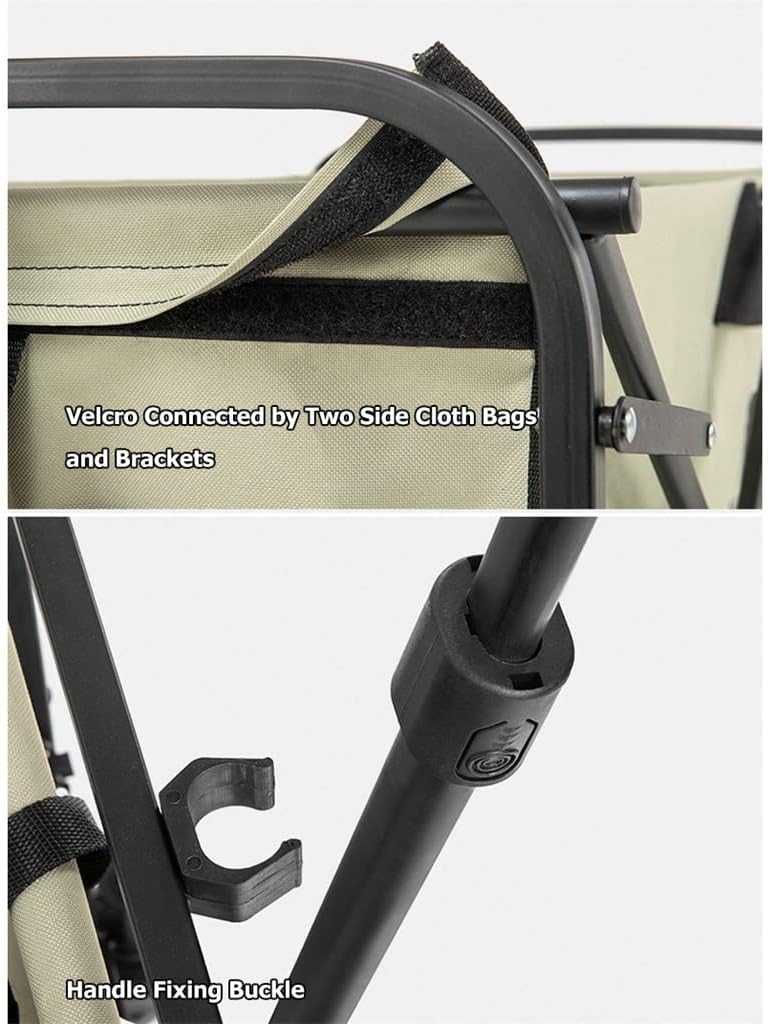 Outdoor Folding Trolley Portable Camping Picnic Lever Car Light Trolley Small Pull cart(D)