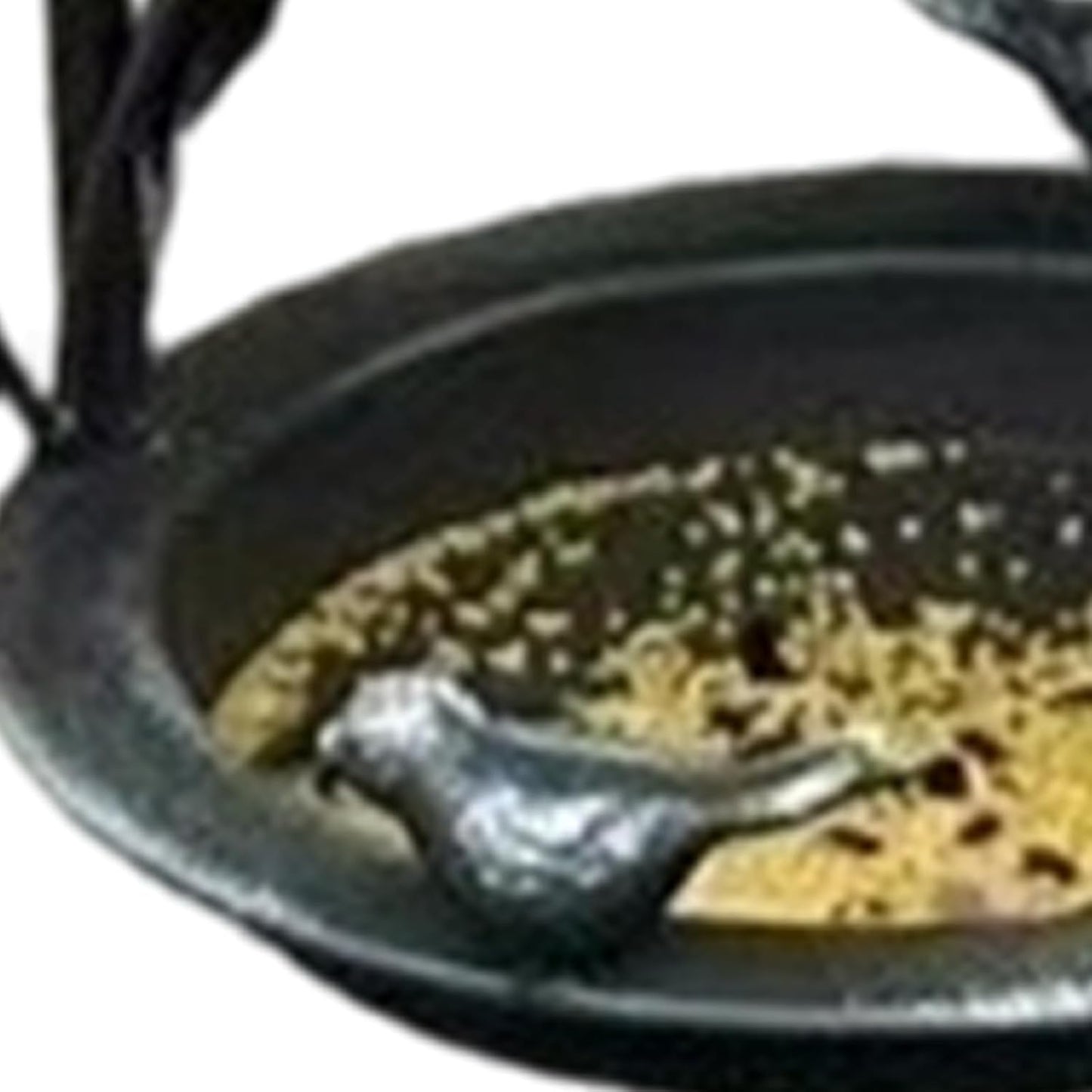 Bird Feeder Metal, Decorative Roofed Birdfeeders, Outdoor Bird Feeder, Sturdy Metal Material with Protective Finish, Wild Birds Feeding Accessory, for Garden Backyard Yard Balcony Outdoor Porch
