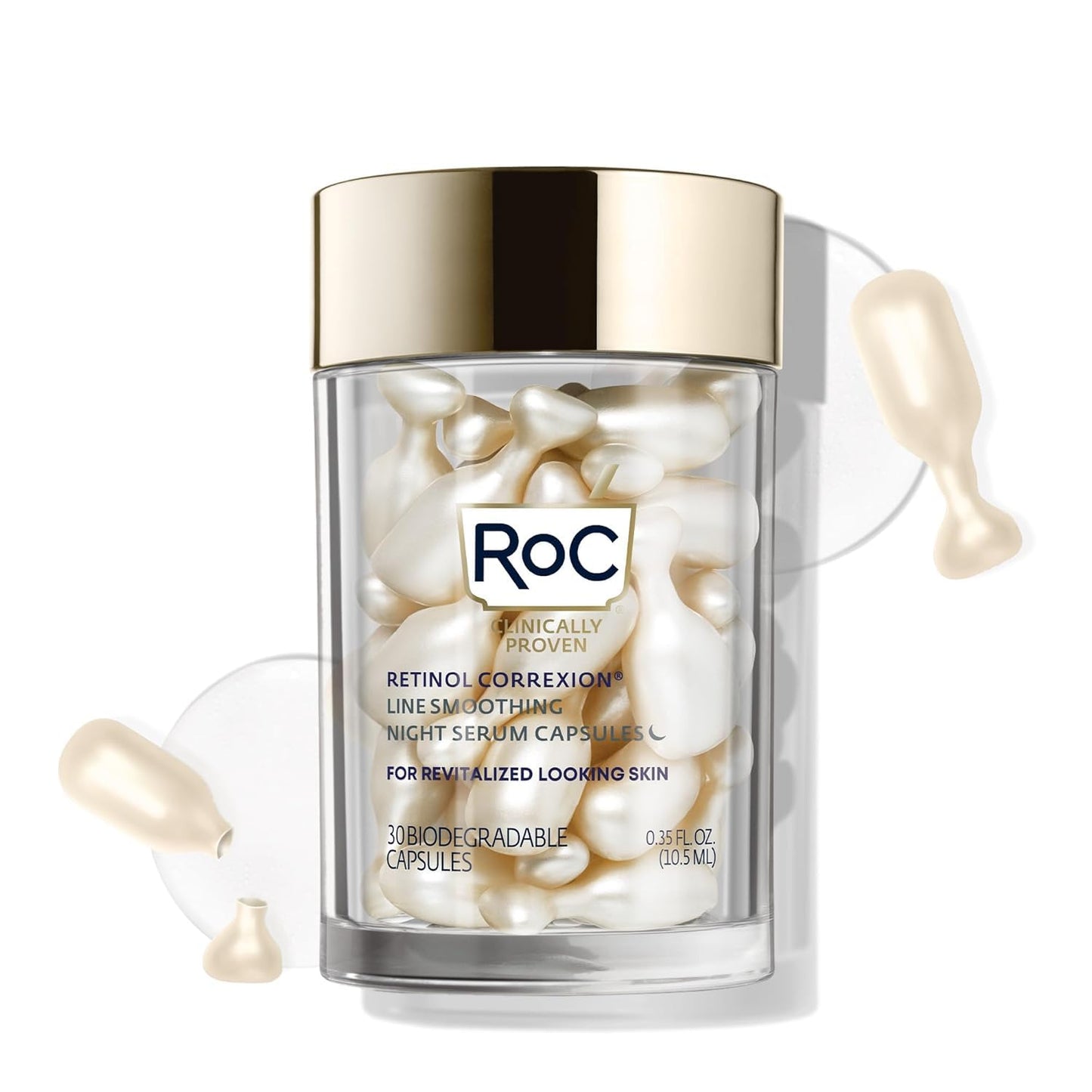 RoC Retinol Correxion Anti-Aging Wrinkle Night Serum, Retinol Serum fo