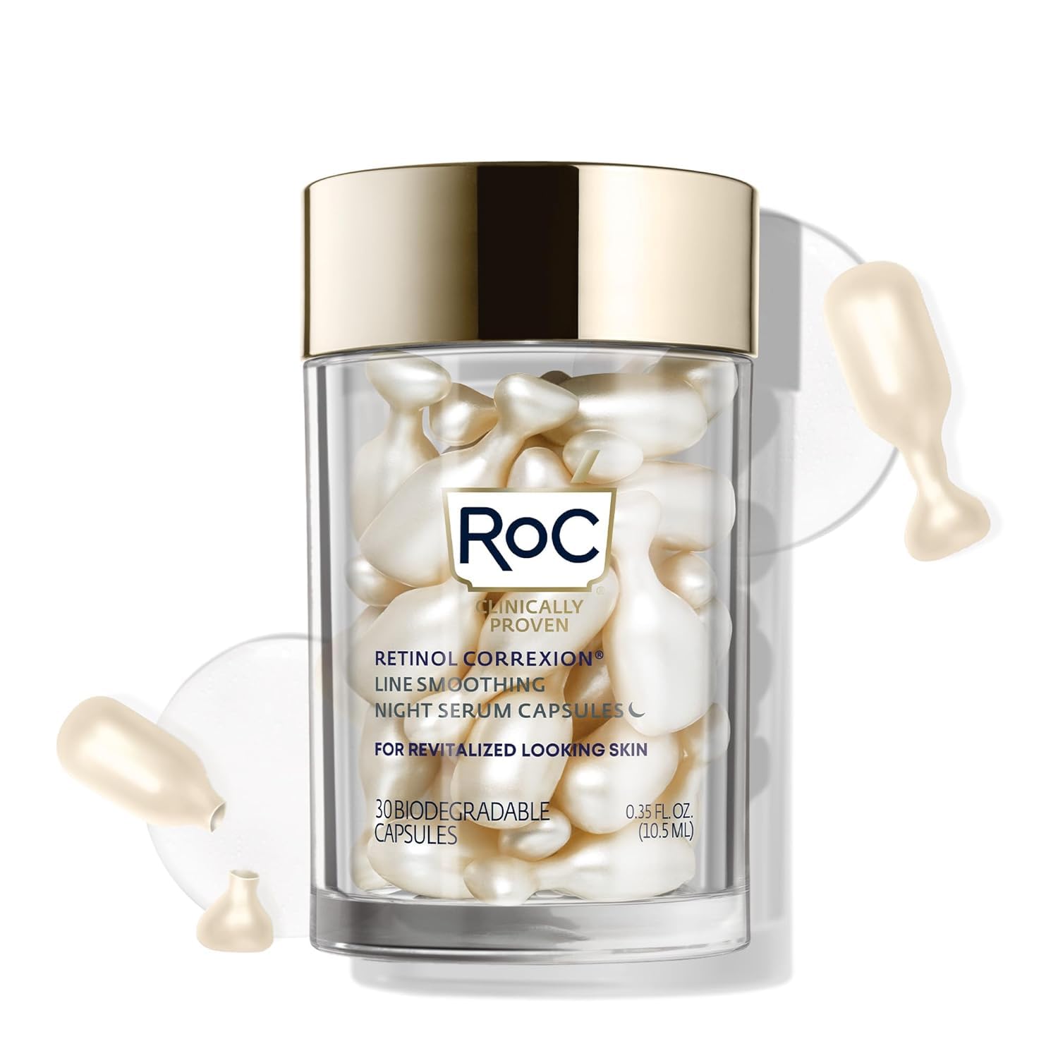 RoC Retinol Correxion Anti-Aging Wrinkle Night Serum, Retinol Serum fo