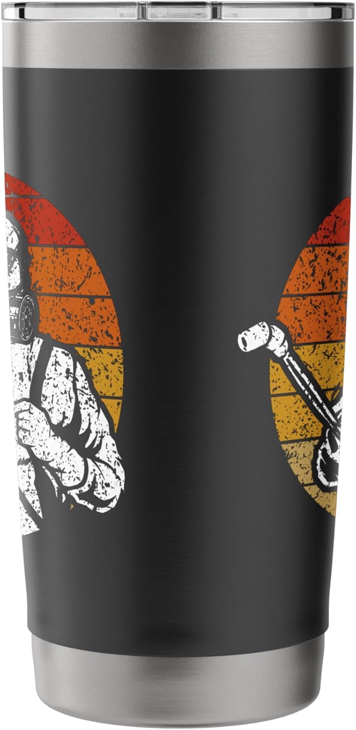 Retro Vintage Pest Control Bug Killer Exterminator Stainless Steel Insulated Tumbler