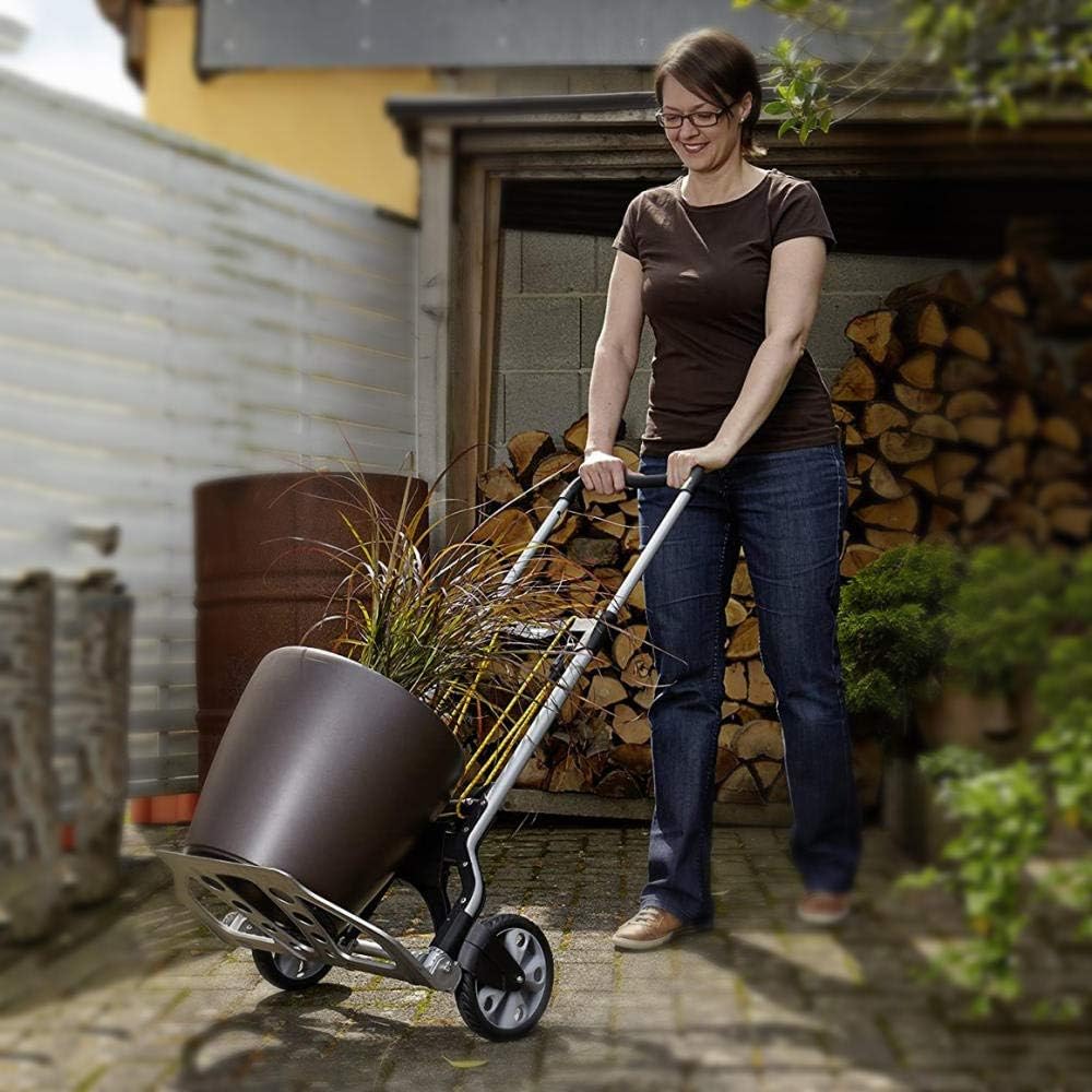 Steel Foldable Folding Trolley with Anti Puncture Solid Wheel and 150 kg Capacity Sack Barrows Duty for Travel Shopping Garden Indoor Outdoor (Style #6)