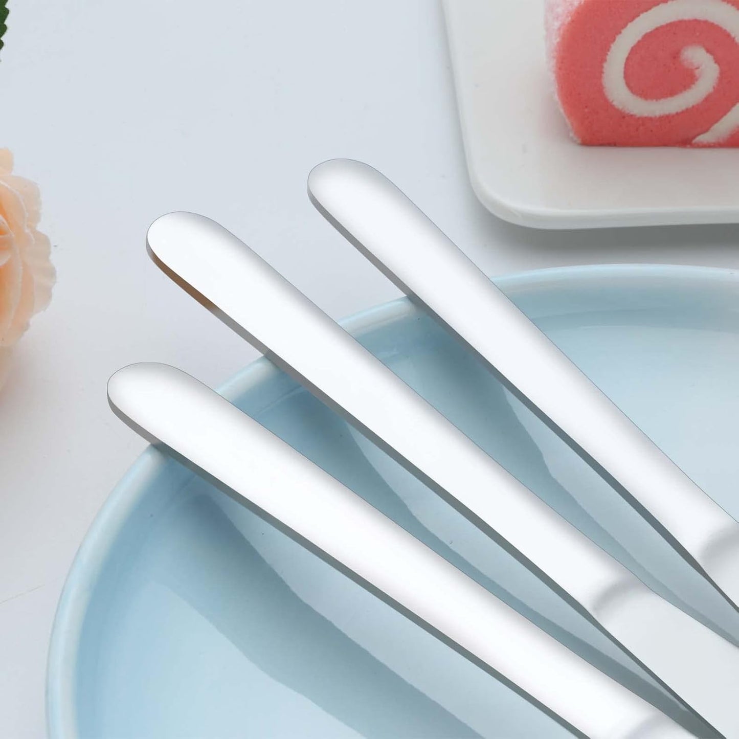 24 Pieces Knives Set - 9 Inches Dinner Knives, Butter Knife, Food Grad