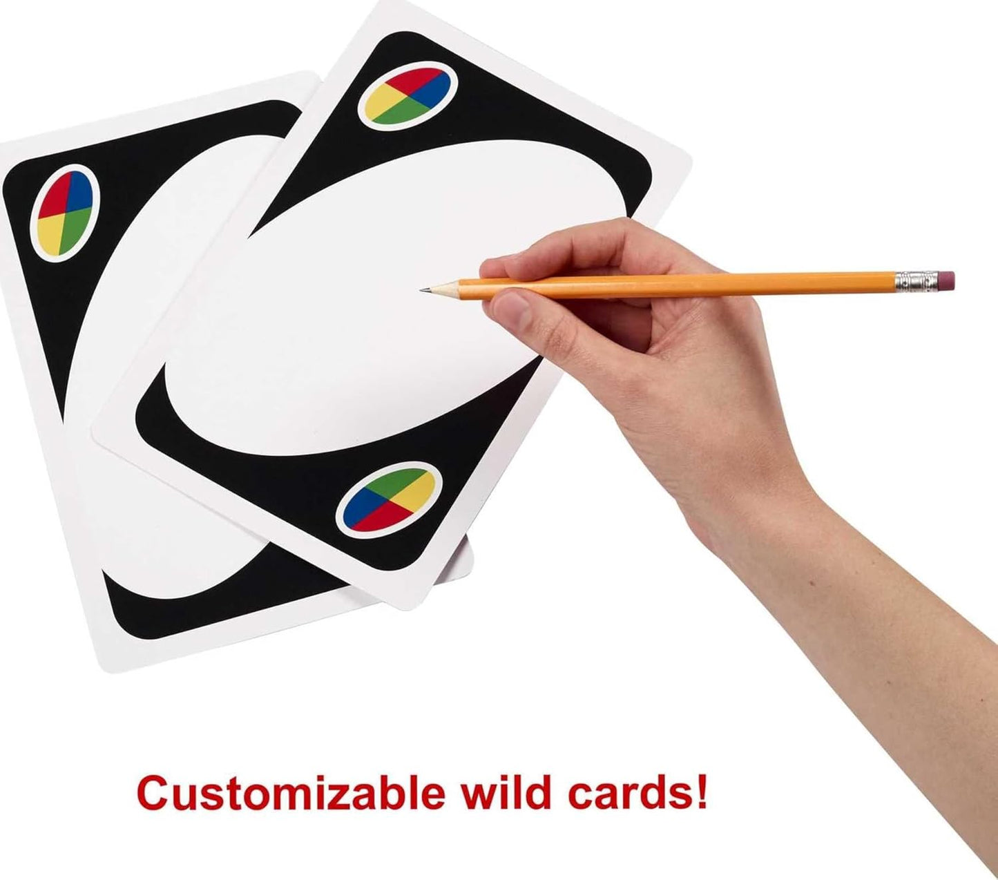 Mattel Games Giant UNO Card Game for Kid, Adult & Families, Color Blin