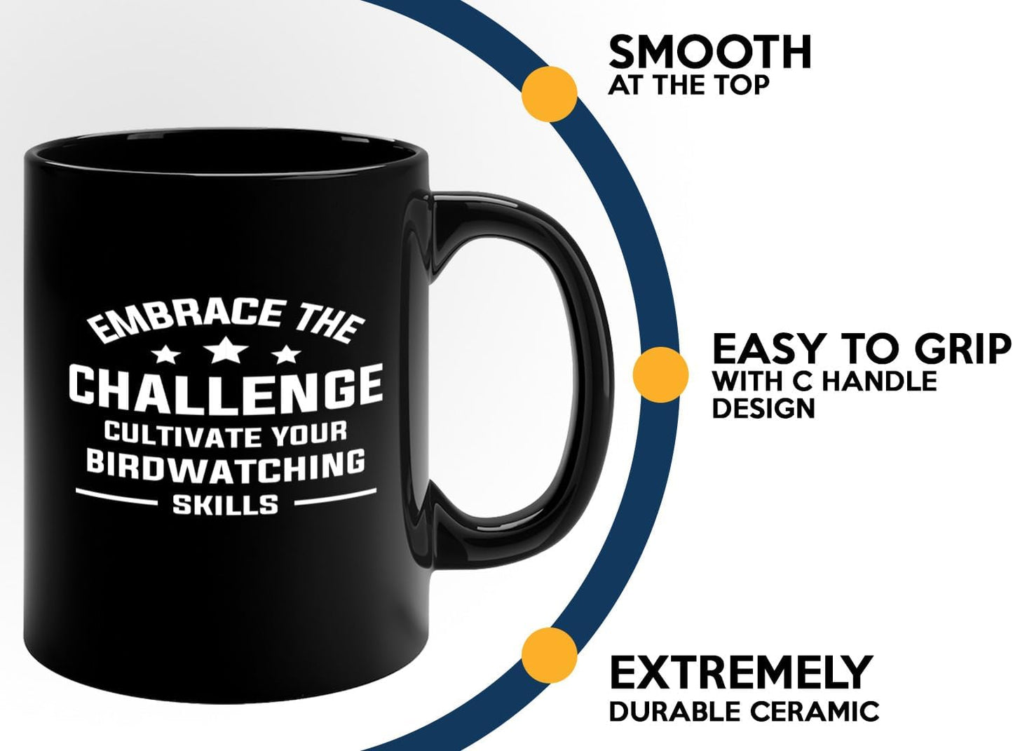 Hobby Coffee Mug 11oz Black -Birdwatching Skills - Bird Feeder Backyar