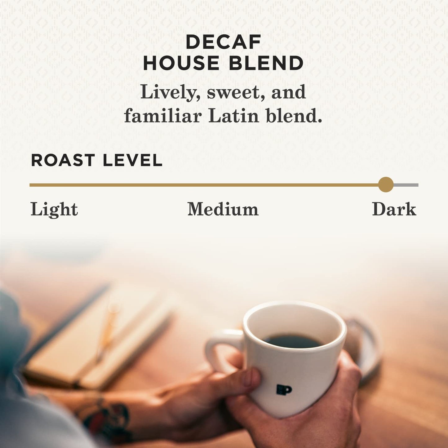 Peet's Coffee, Dark Roast Decaf Keurig K-Cup Pods, Decaffeinated Arabica Coffee - Decaf House Blend 60 Count (6 Boxes of 10 K-Cup Pods)