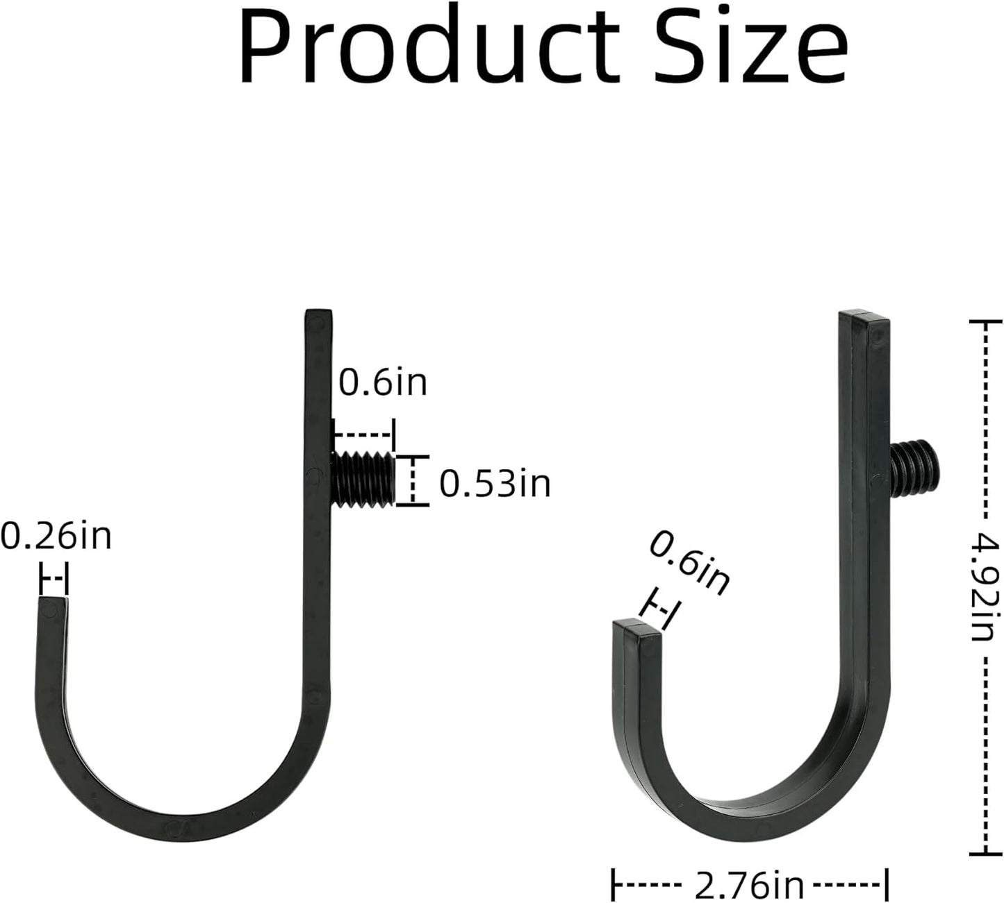 4 Pcs J-Shape Hooks Compatible with for Suncast Shed Accessories Organ