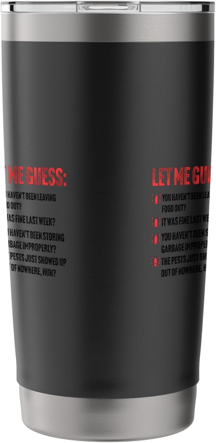 Pest Control funny Exterminator Coffee Mug Stainless Steel Insulated Tumbler