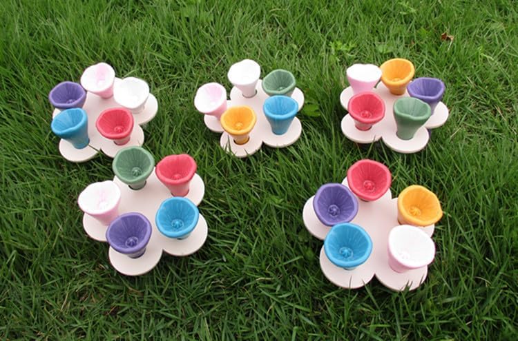 Resin Flower Bee Drinking Cup – Insect Water Feeder for Garden, Pollin