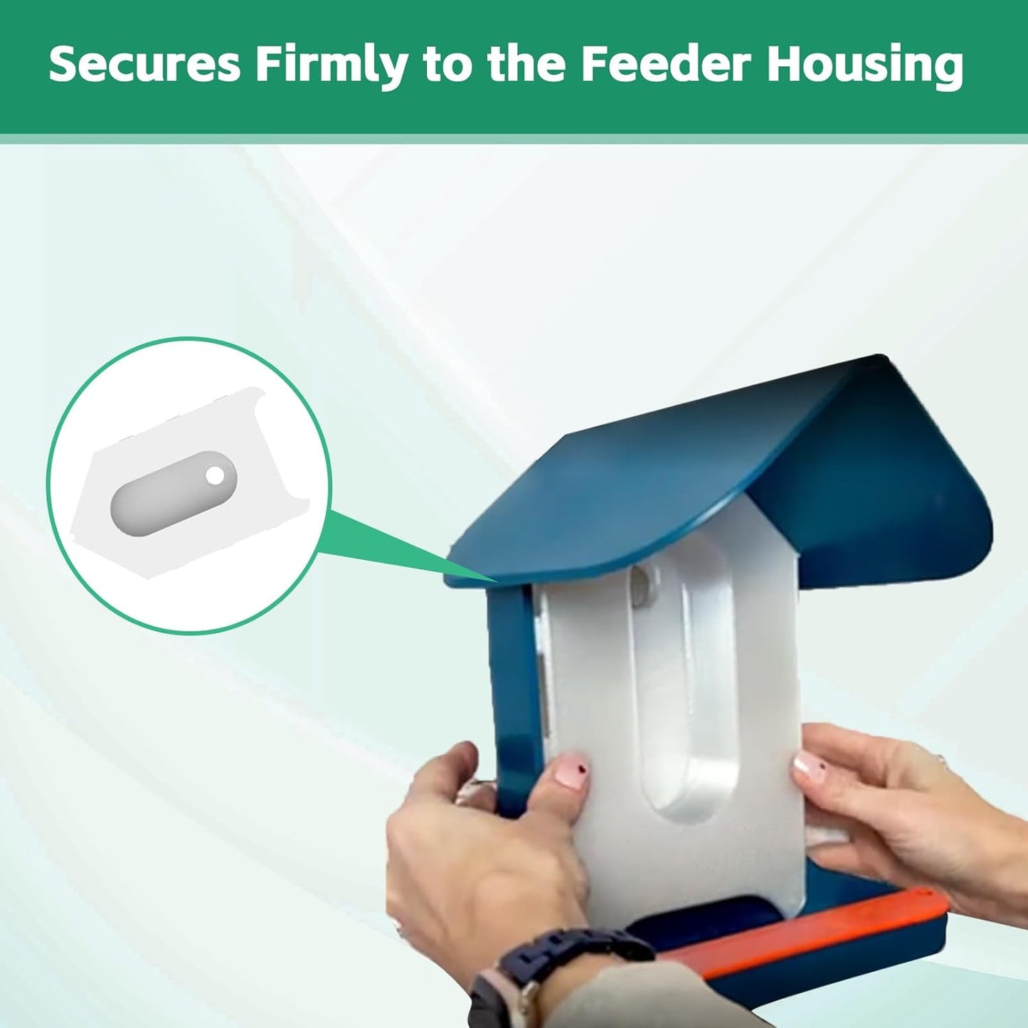 Front Panel Replacement for Bird Buddy Feeder - Easy Snap-On PETG Plastic Cover, UV-Resistant, Compatible with Bird Buddy Smart Camera Module