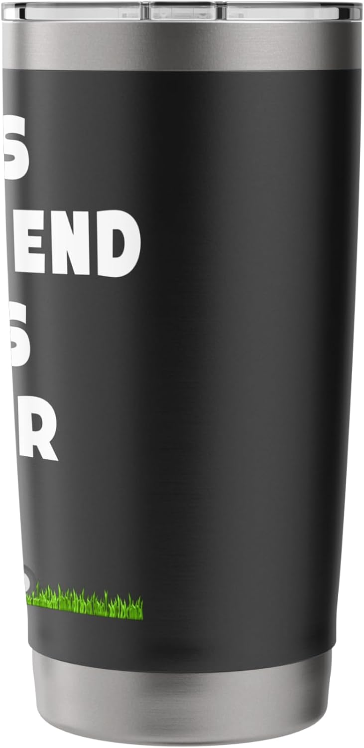 Funny Red Lawn Mower Lover Father's Day Lawn Care Dad Mowing Stainless Steel Insulated Tumbler