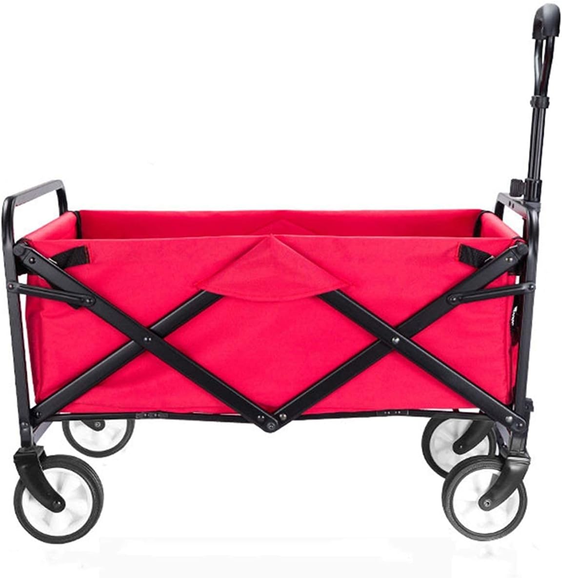 Garden Cart Foldable Trolley Wagon 4 Wheel Foldable Portable Garden Ca