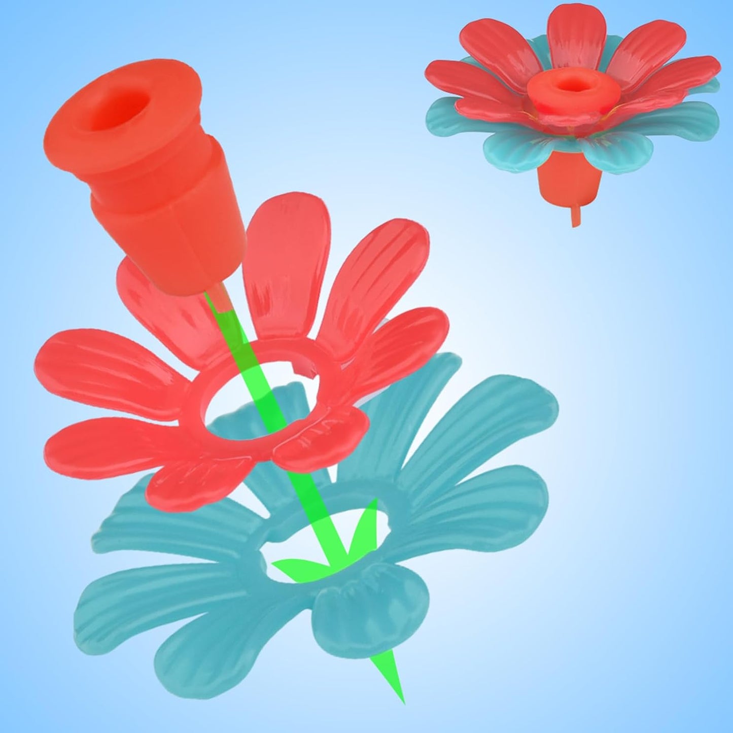 Wild Bird Feeders Flower Outlet Replacements for Hangable Bird Feeders Hummingbird Feeders Water Jar Flower Replacements