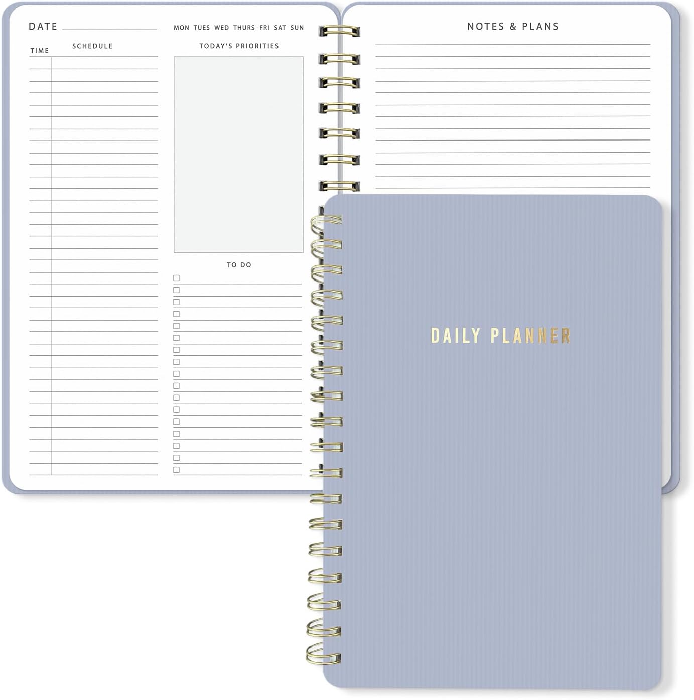 Sweetzer & Orange Daily Planner Notebook – Undated Two-Page Daily Layo