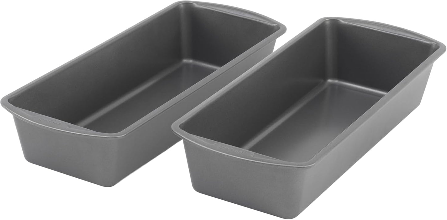 GoodCook Set of 2 Extra Large 13" x 5" Nonstick Steel Bread Loaf Pans,