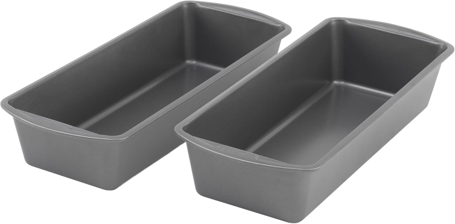 GoodCook Set of 2 Extra Large 13" x 5" Nonstick Steel Bread Loaf Pans,