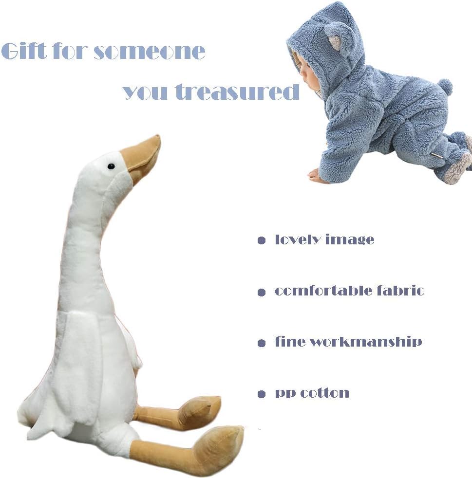 CHELEI2019 15.7" Swan Stuffed Animal,Goose Plush White Stuffed Animal 
