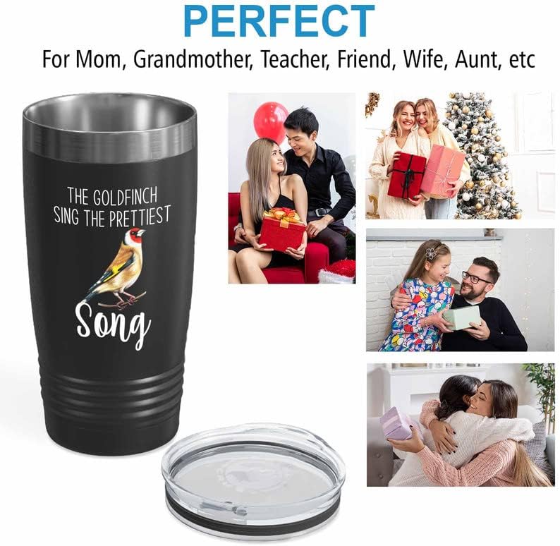 Bird Lover Black Edition Viking Tumbler 20oz - Prettiest Song - Hummin
