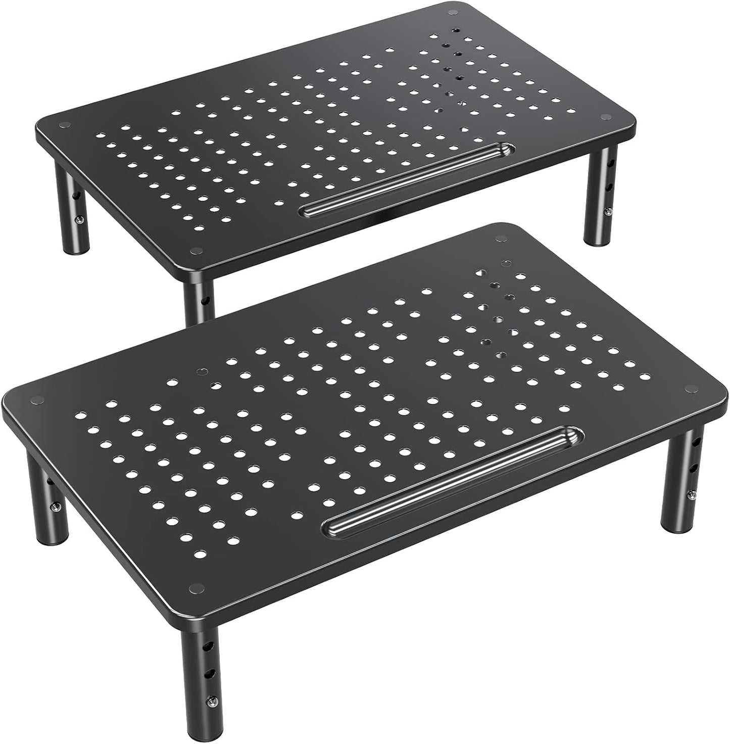 ELIVED 2 Pack Monitor Stand Riser - 3 Height Adjustable Monitor Stand 