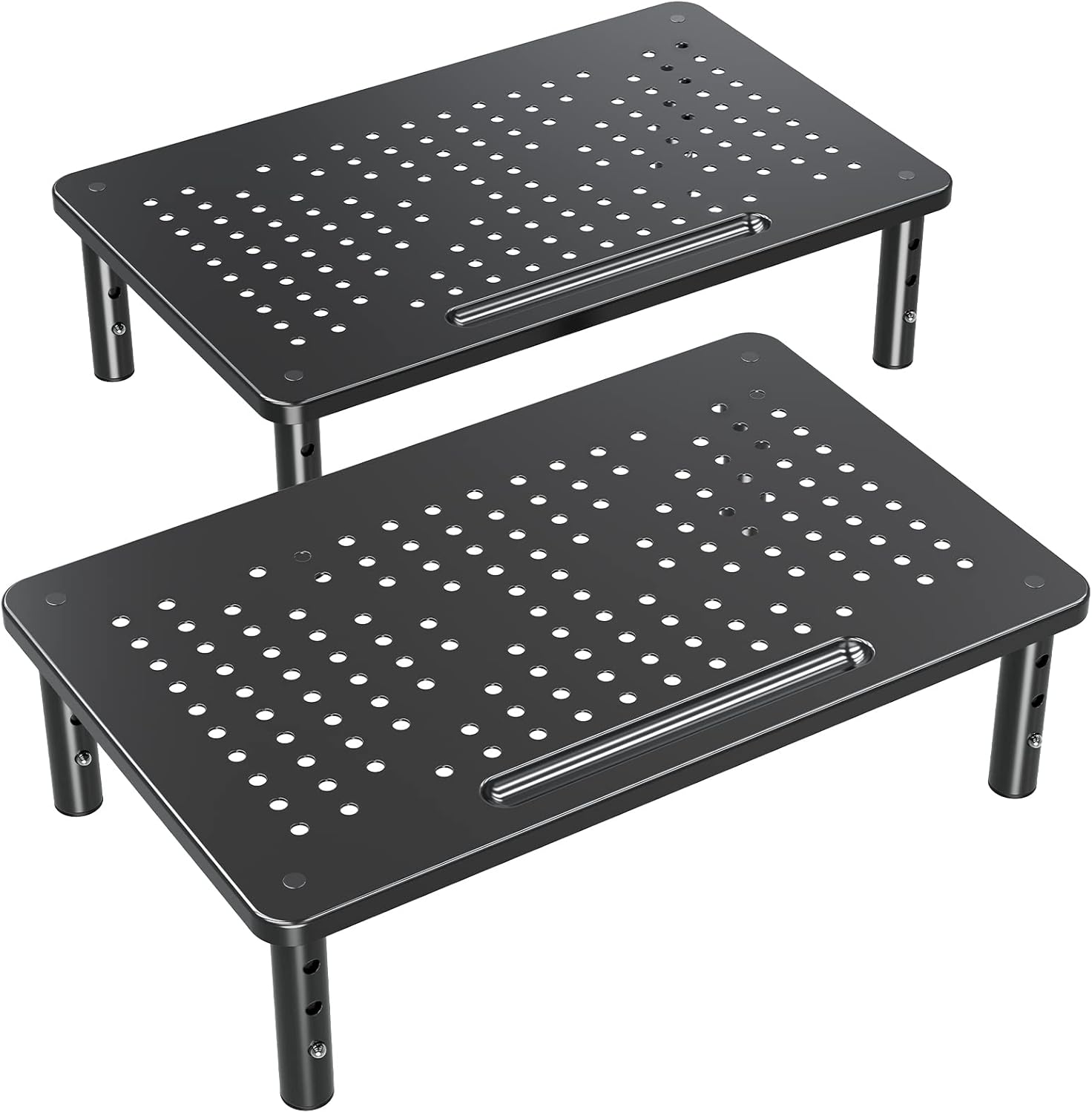 ELIVED 2 Pack Monitor Stand Riser - 3 Height Adjustable Monitor Stand 