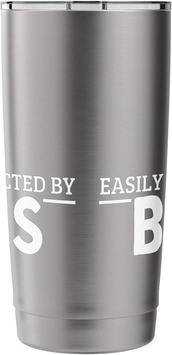 Easily Distracted By Bugs Pest Control Funny Exterminator Stainless Steel Insulated Tumbler