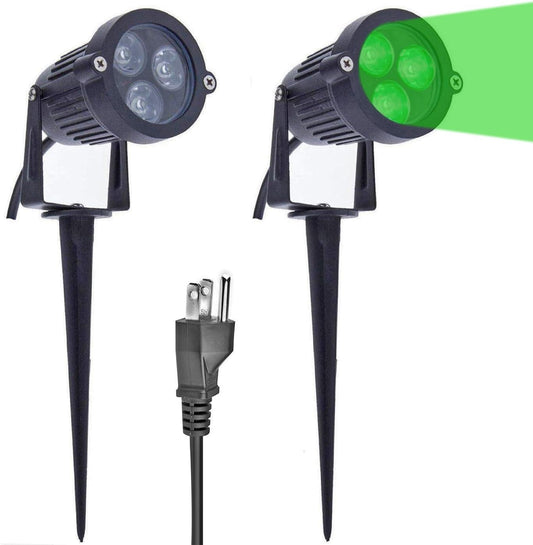 LemonBest® Pack of 2 Outdoor Water-Resistant LED Lawn Garden Landscape