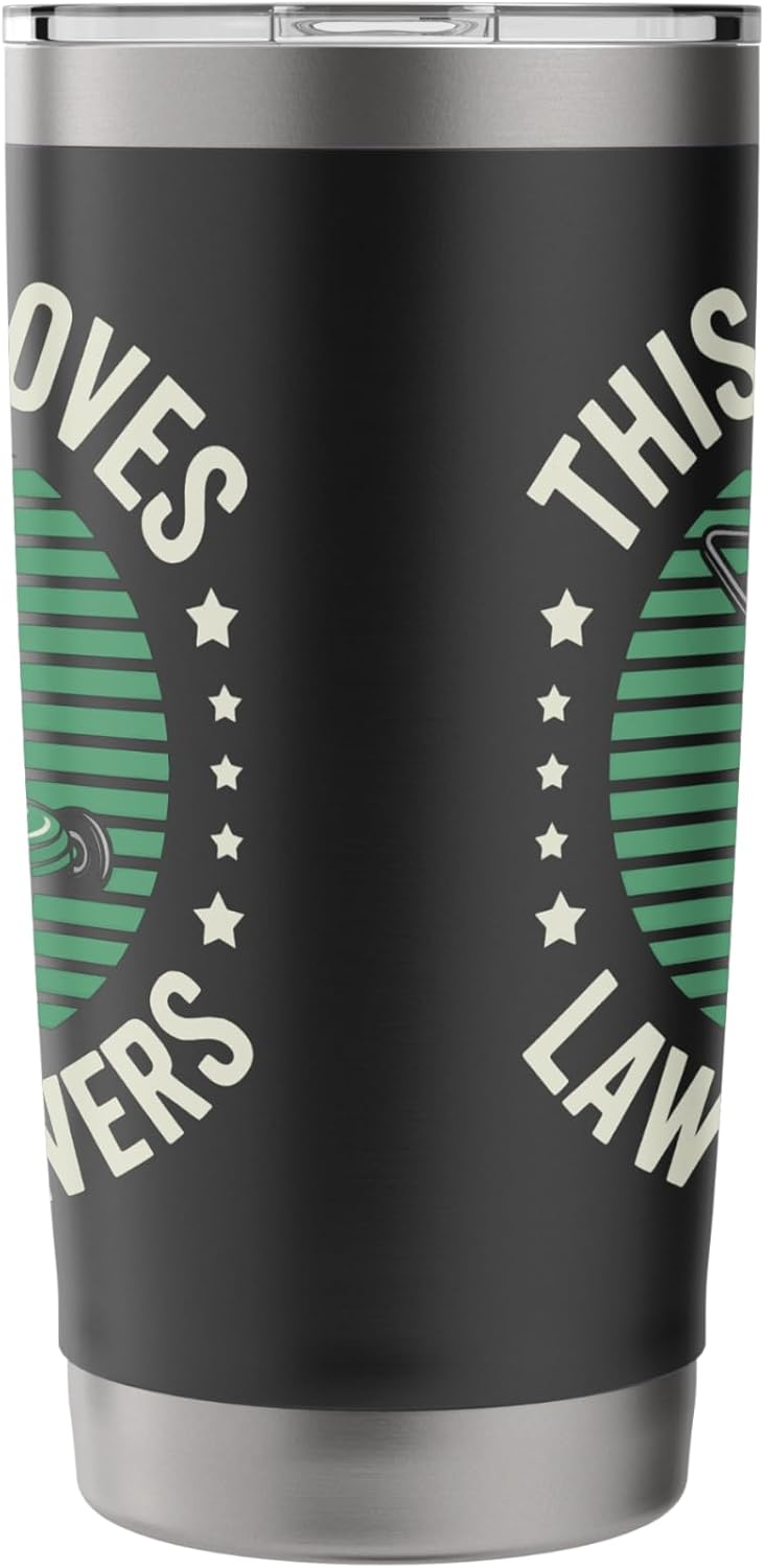 Lawn Care Enthusiast This Kid Loves Lawn Mowers Stainless Steel Insulated Tumbler