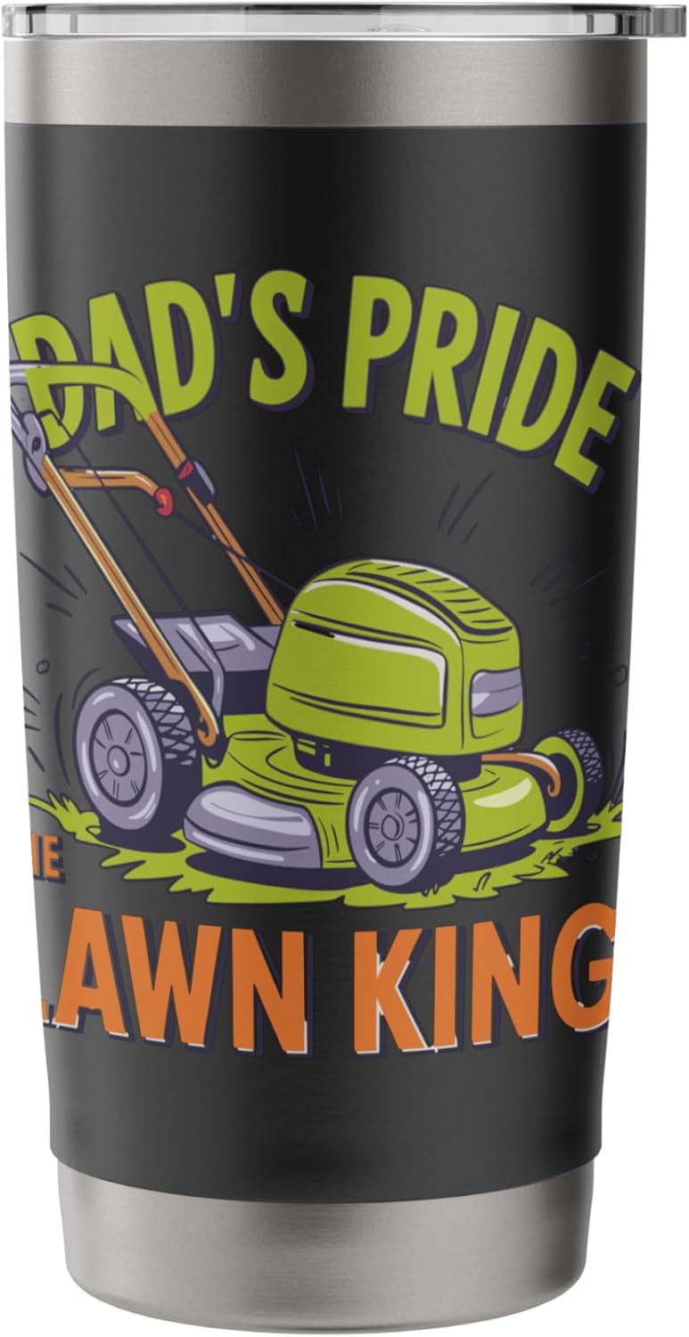 Dad's Pride The Lawn King Mower Stainless Steel Insulated Tumbler