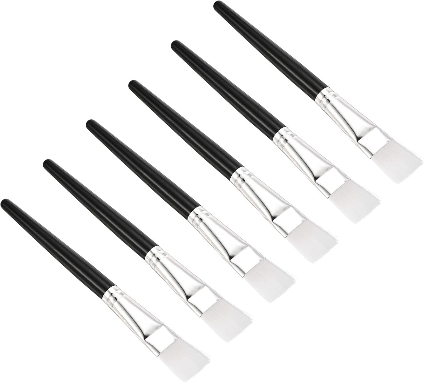 PATIKIL Succulent Cleaning Brush 6Pack 152mm Gardening Tools Plant Brush for Garden Black Handle