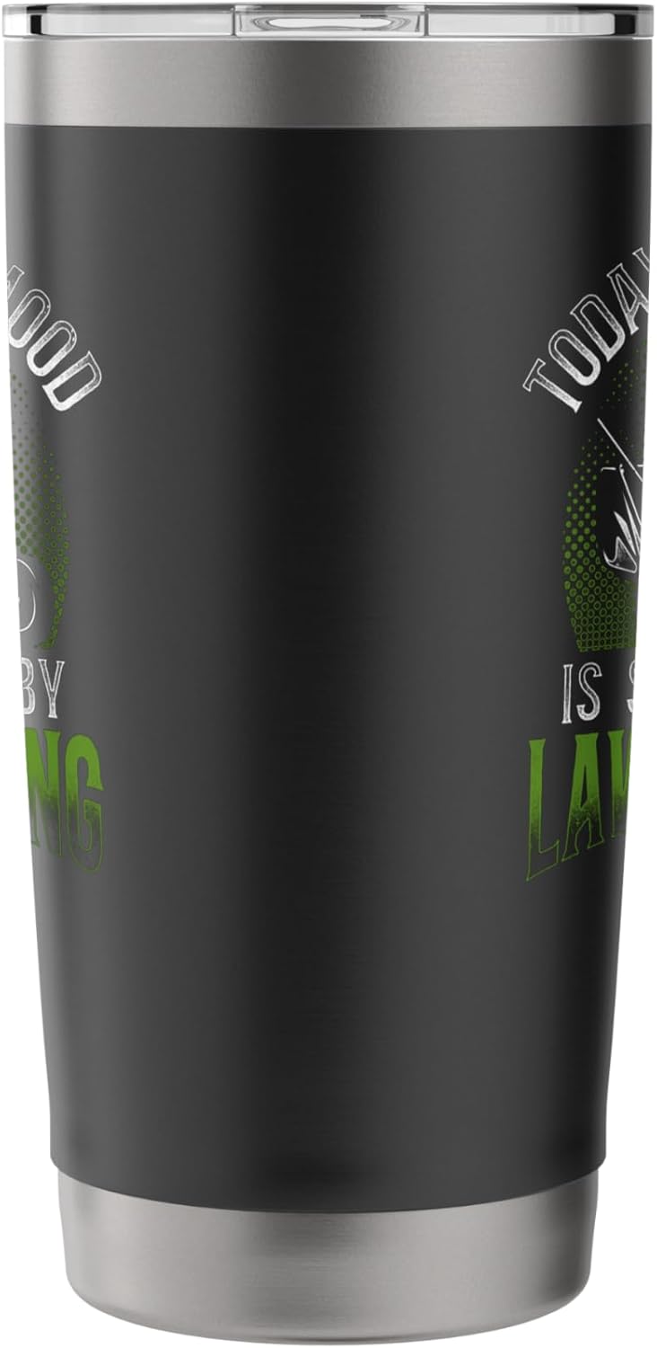 Lawn Mower Mowing Dad Father Landscaper Vintage TodayS Good Stainless Steel Insulated Tumbler