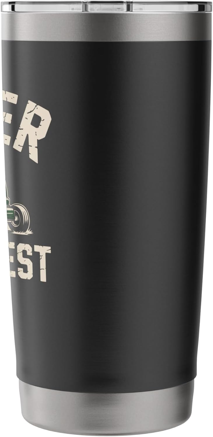 Father Mows Best Riding Lawn Mower Yard Tractor Stainless Steel Insulated Tumbler
