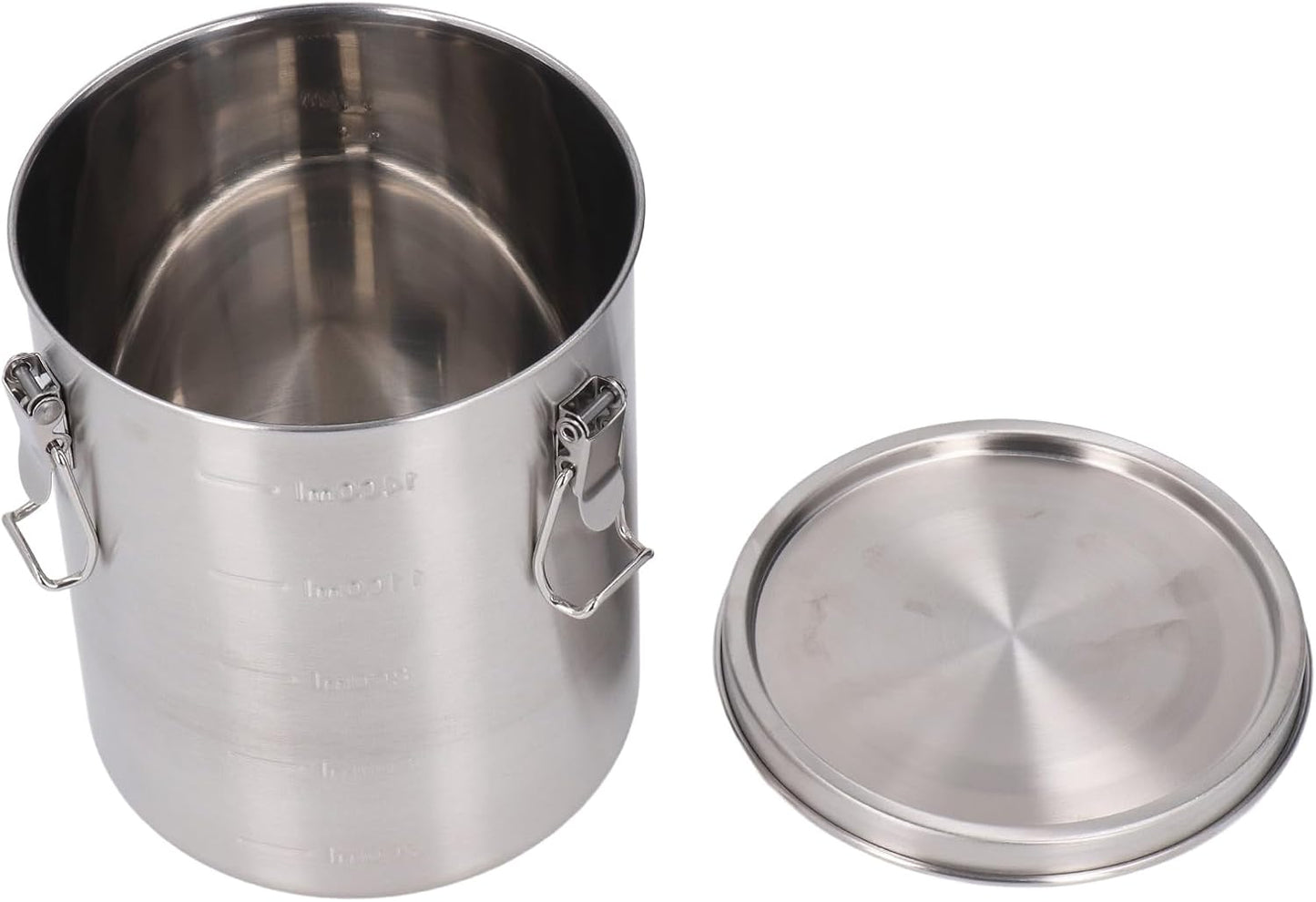 Zerodis Pet Food Storage Container, 304 Stainless Steel Airtight Food Container Canister Cat Dog Food Container Holder Versatile Leakage Proof Storage Bin (1600ML)