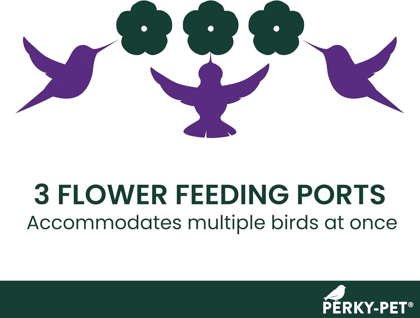 Perky-Pet Plastic Window Mount Hummingbird Feeder with Perches - 8 oz 