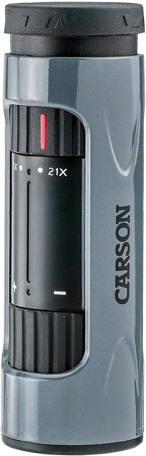 Carson MonoZoom 7-21x21mm Zoom Monocular (ZM-721),Gray, XX-Large