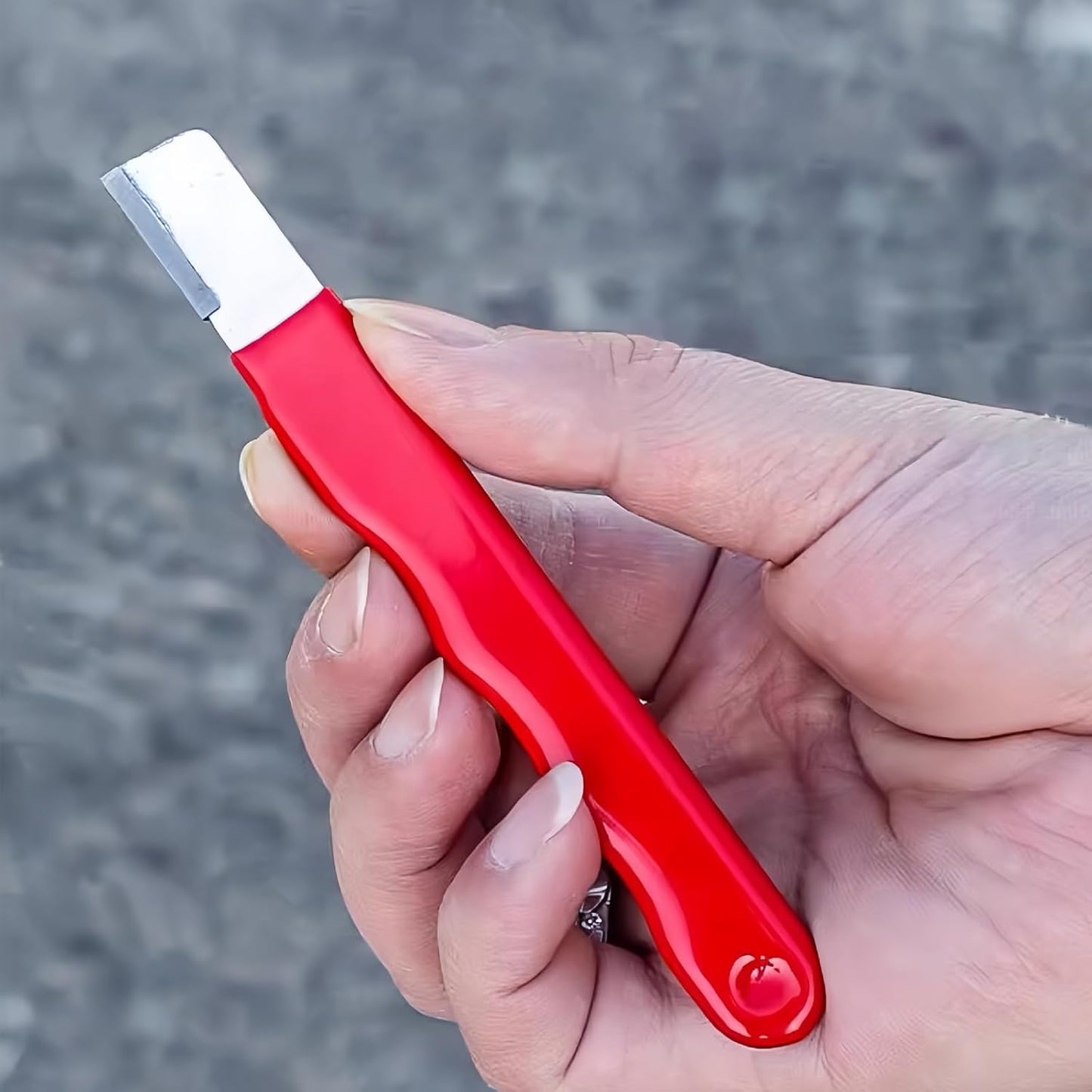 Portable Knife Sharpener, Multipurpose Handheld Blade Sharpener for Knives, Scissors, Garden Tools, Pruners, Hedge Shears - Compact and Durable with Protective Cover - 4 Pcs