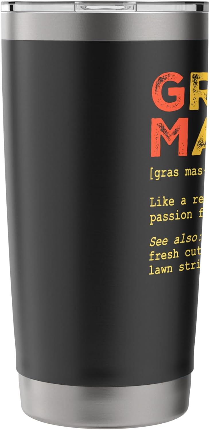 Lawn Care Grass Master Gardener Gardening Yard Maintenance Stainless Steel Insulated Tumbler