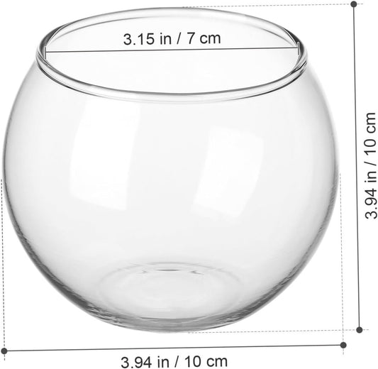 PRETYZOOM 2pcs Hydroponic Glass Vase Creative Desktop Flower Holder fo