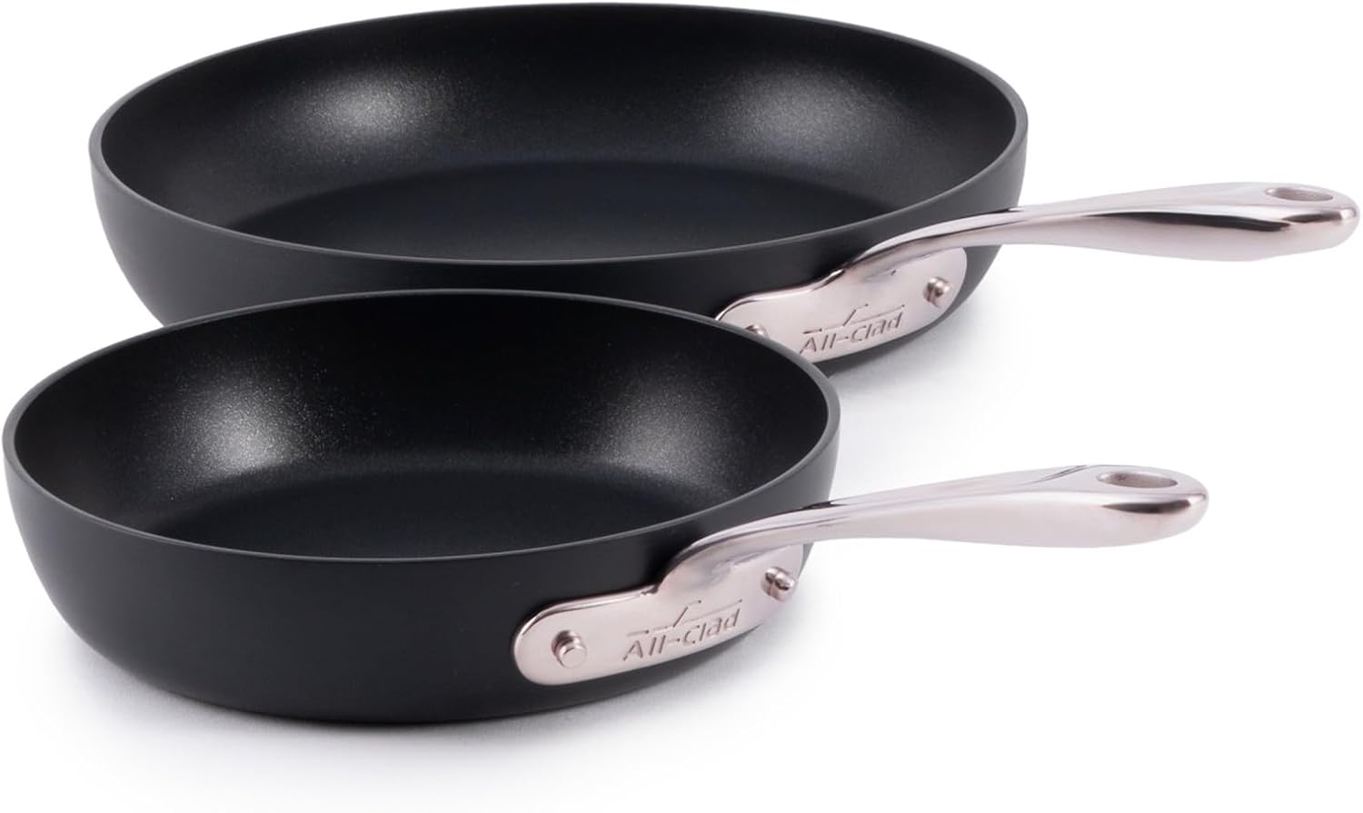 All-Clad HA1 Expert Hard Anodized Nonstick Fry Pan 2 Piece Set, 8" & 1