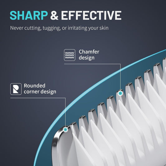 PRITECH Manscape Body Hair Trimmer for Men - Waterproof Pubic Hair Bal