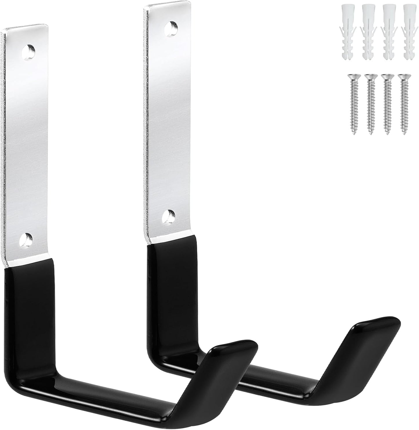 Heavy Duty Steel Hooks,Garage Storage Utility Hooks,Heavy Duty Tool Organizer,Steel Wall Mount Hook, Hose Hanger, Garage Garden Hooks (2)